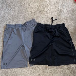 COMBO Black & Grey Mens Under Armour Shorts